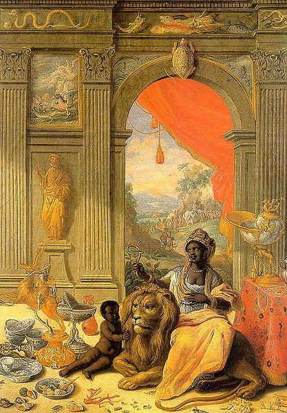 Jan Van Kessel Die vier Erdteile Afrika Mittelbild china oil painting image